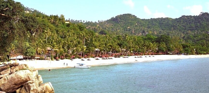 Thong Nai Pan la plus belle plage de Koh Pha Ngan au nord ouest de l'île