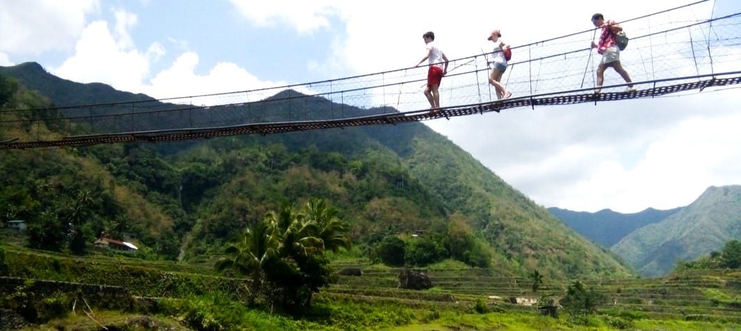 rando au parfum d'aventures entre les villages de Batad et de Banga'an dans la région de Banaue