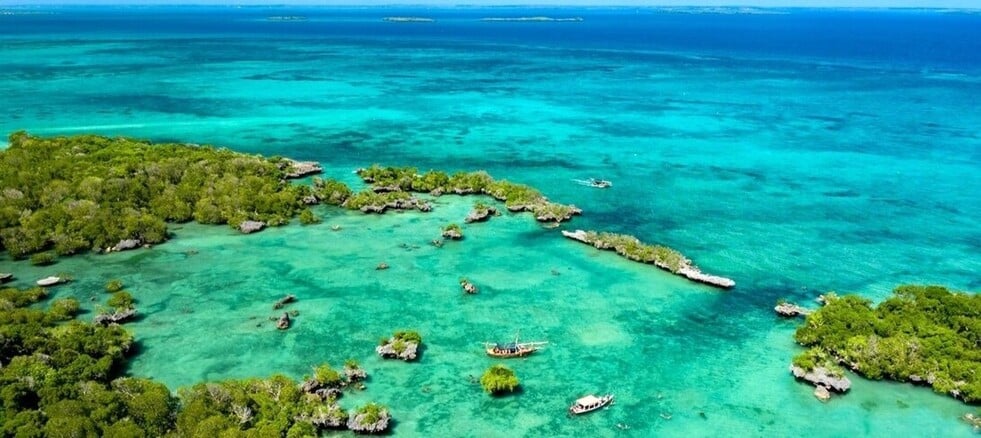 Sortie en bateau pour découvrir les lagons du sud de Zanzibar