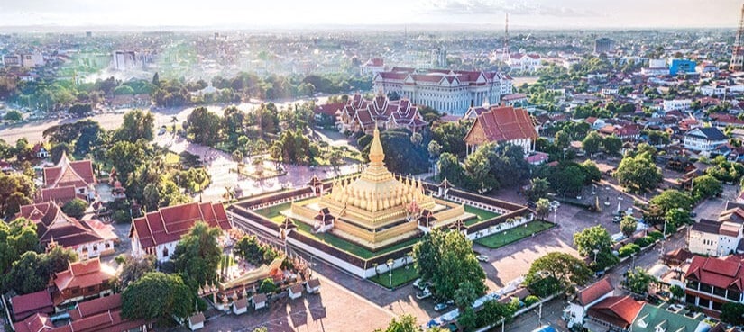 Panorama sur Vientiane capitale du Laos