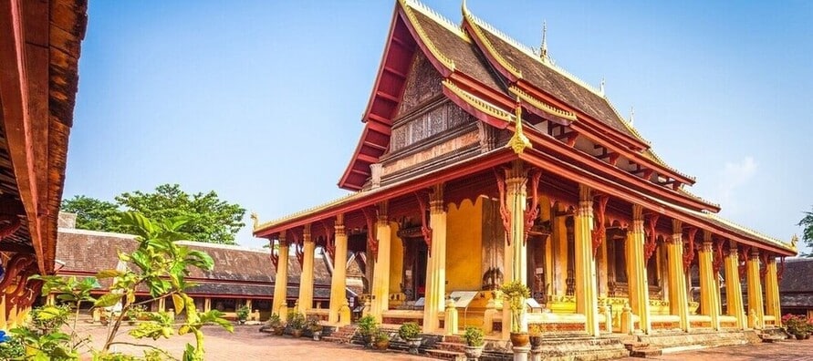 Temple de Wat Sisaket à Vientiane au Laos