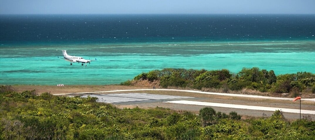 Arrivée en avion privé à l'Amanpulo